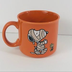 Peanuts Halloween Large Coffee Mug Soup Bowl Snoopy Woodstock Mummy Costumes New